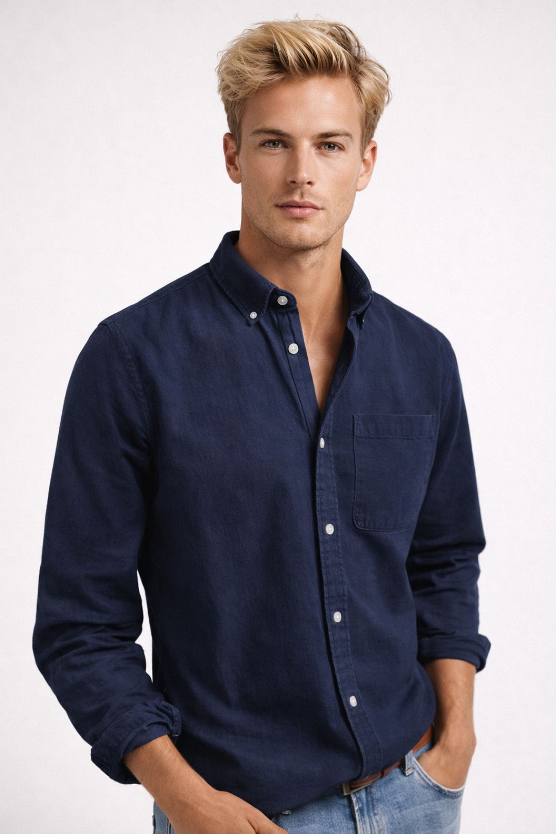 Men’s Shirt | Straight | With Buttons | Easy Fit