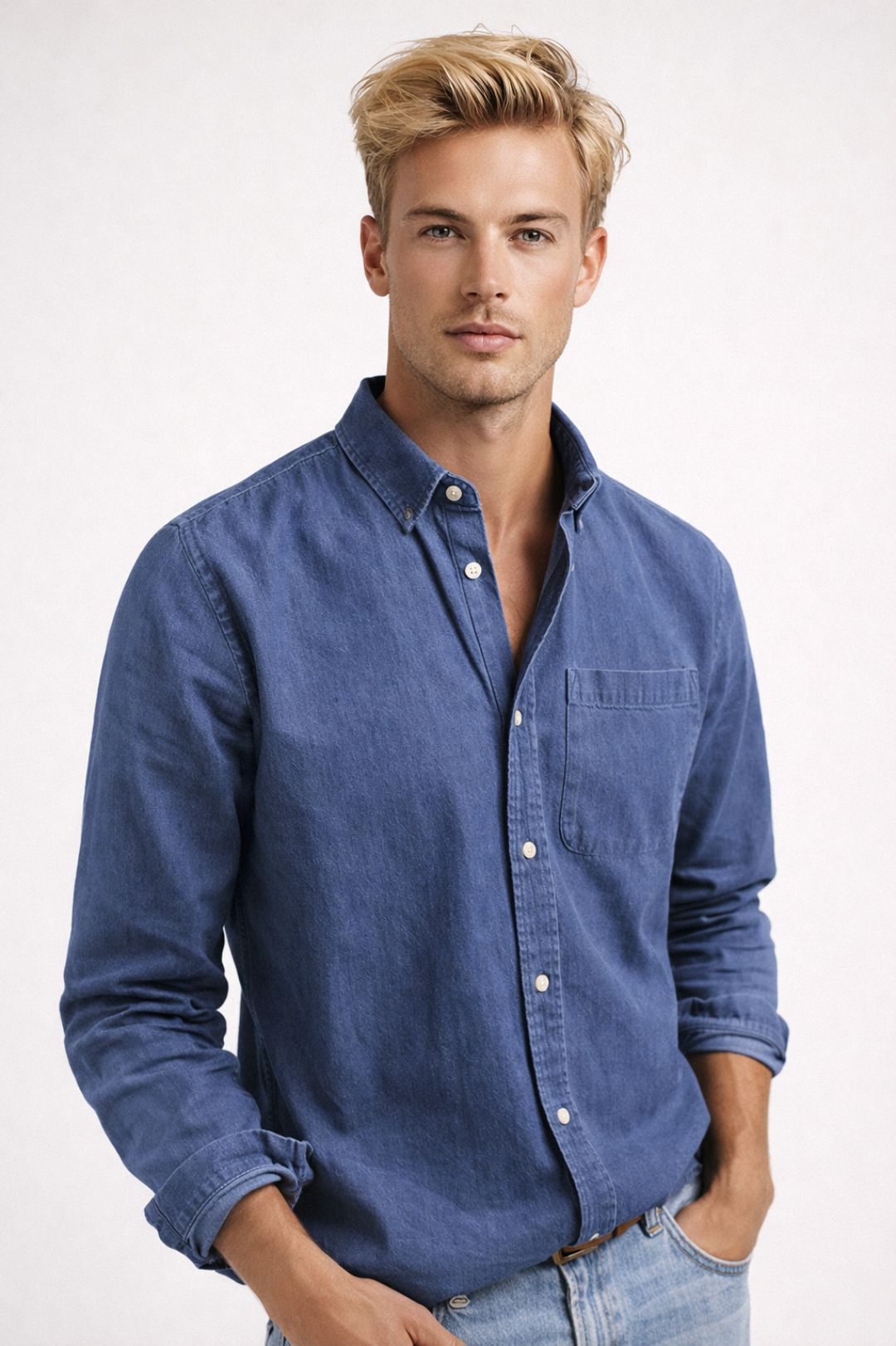 Men’s Shirt | Straight | With Buttons | Easy Fit