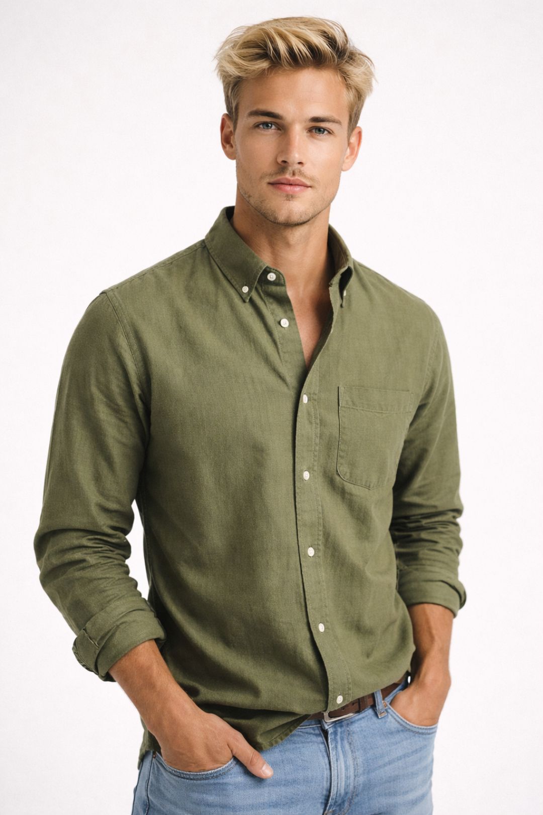 Men’s Shirt | Straight | With Buttons | Easy Fit