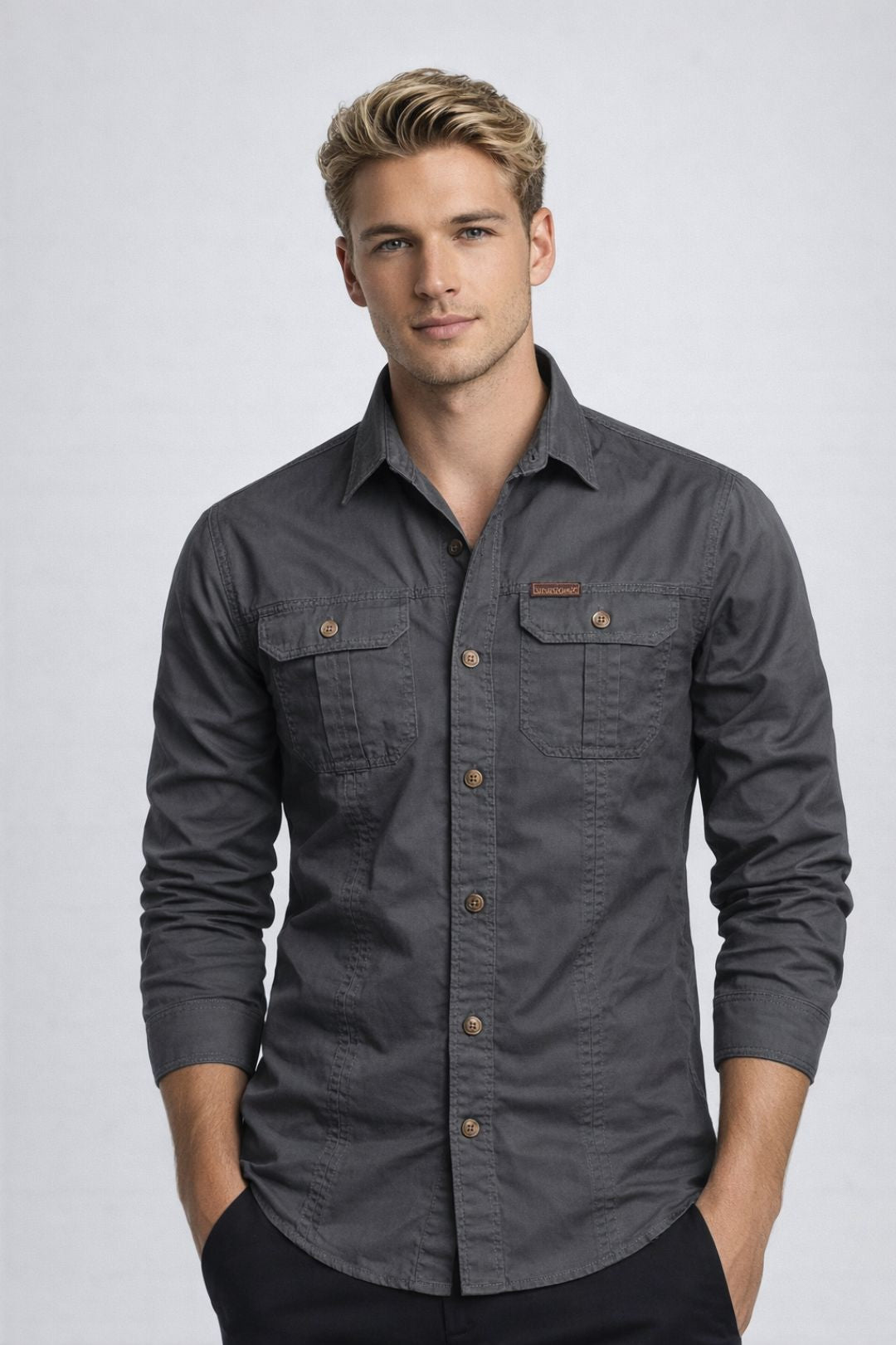 Men’s Shirt | Straight | With Buttons