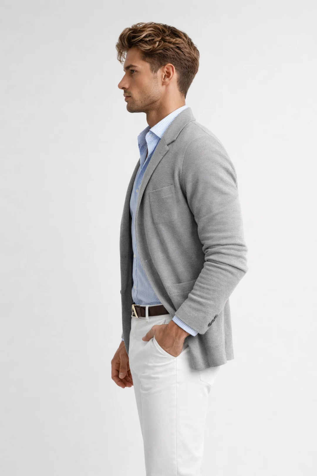 Men’s Jacket | Elegant | With Buttons | Spring