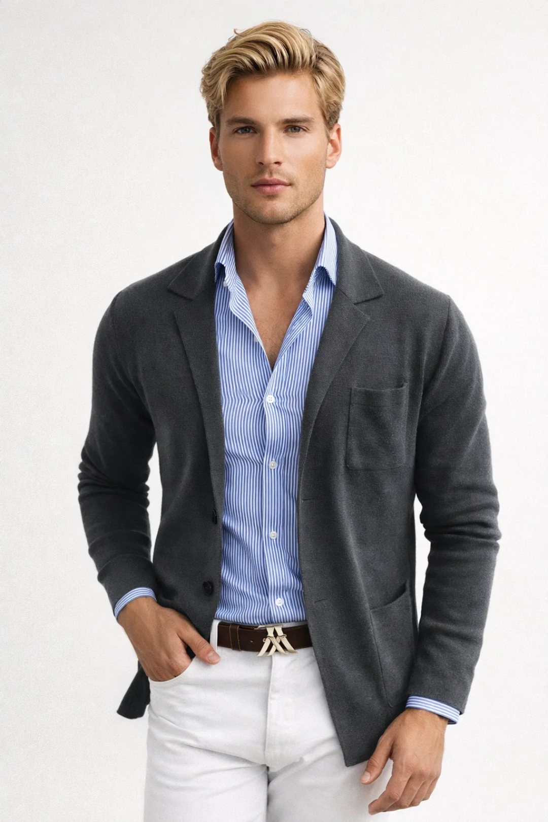 Men’s Jacket | Elegant | With Buttons | Spring