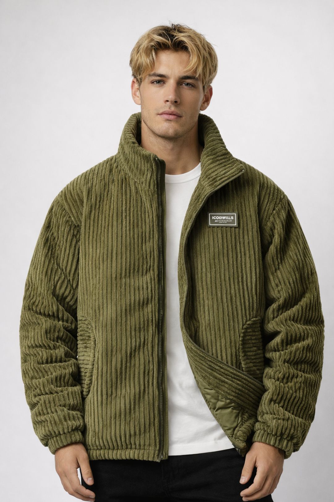 Men’s Jacket | Retro | With Zipper | Front Pockets