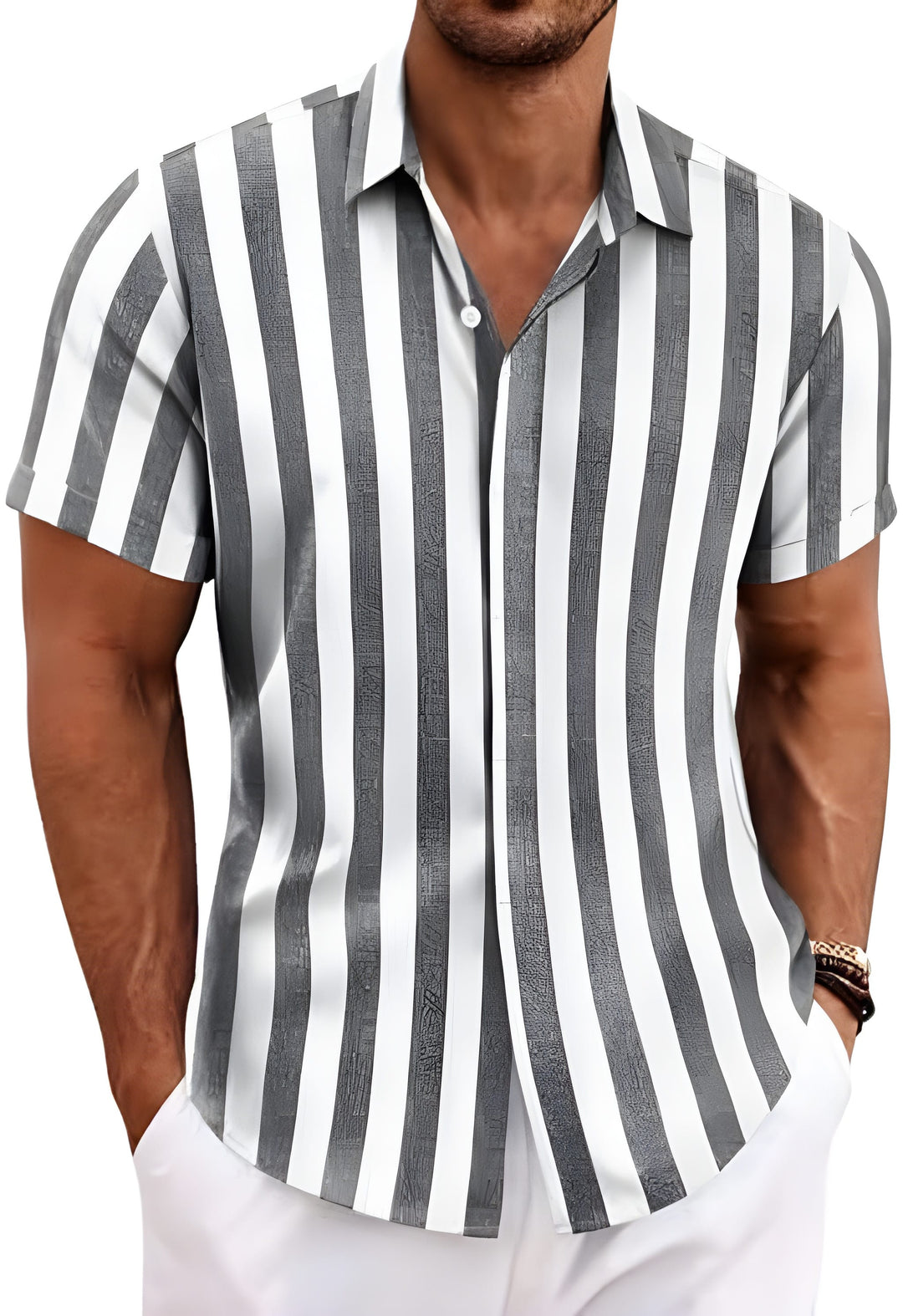 Men’s Shirt | Straight | Button Front | Summer