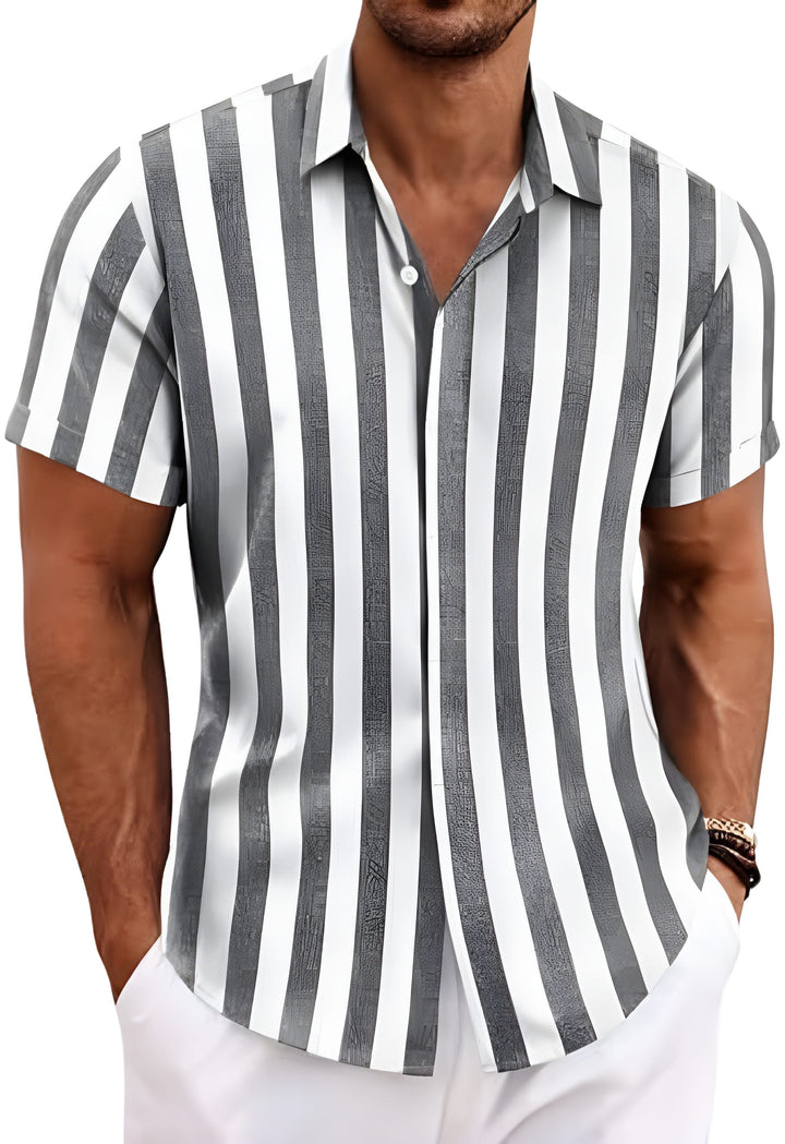 Men’s Shirt | Straight | Button Front | Summer