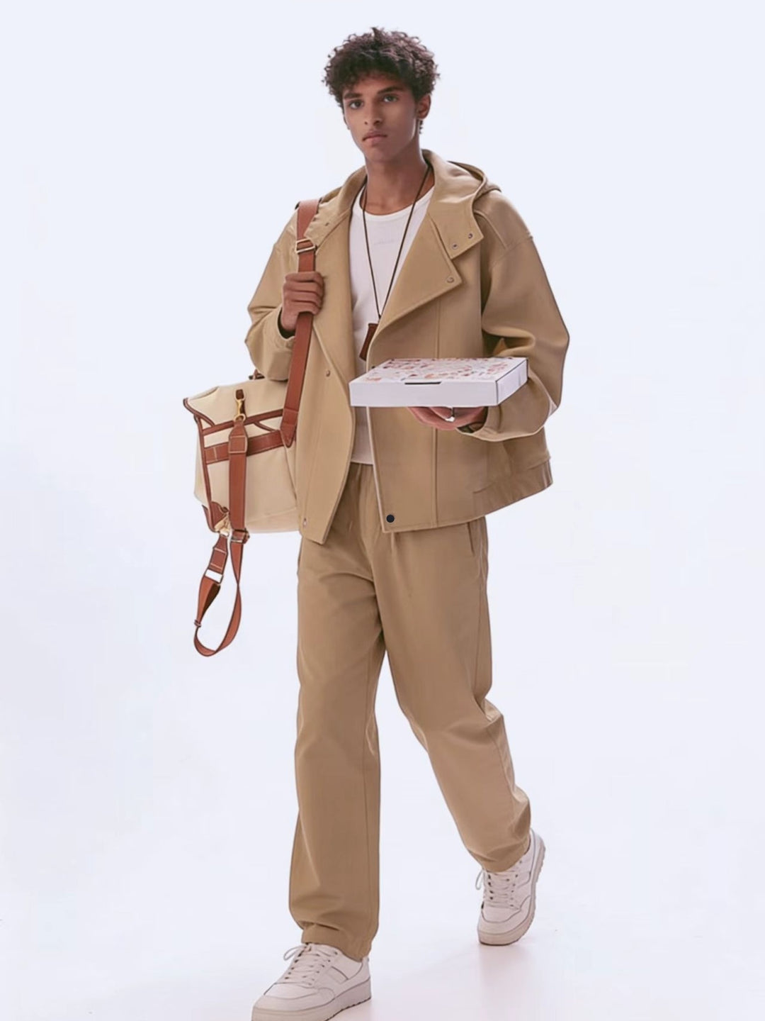 Oversized Men’s Jacket | With Hood | Long Sleeves-Jacob-Menswear