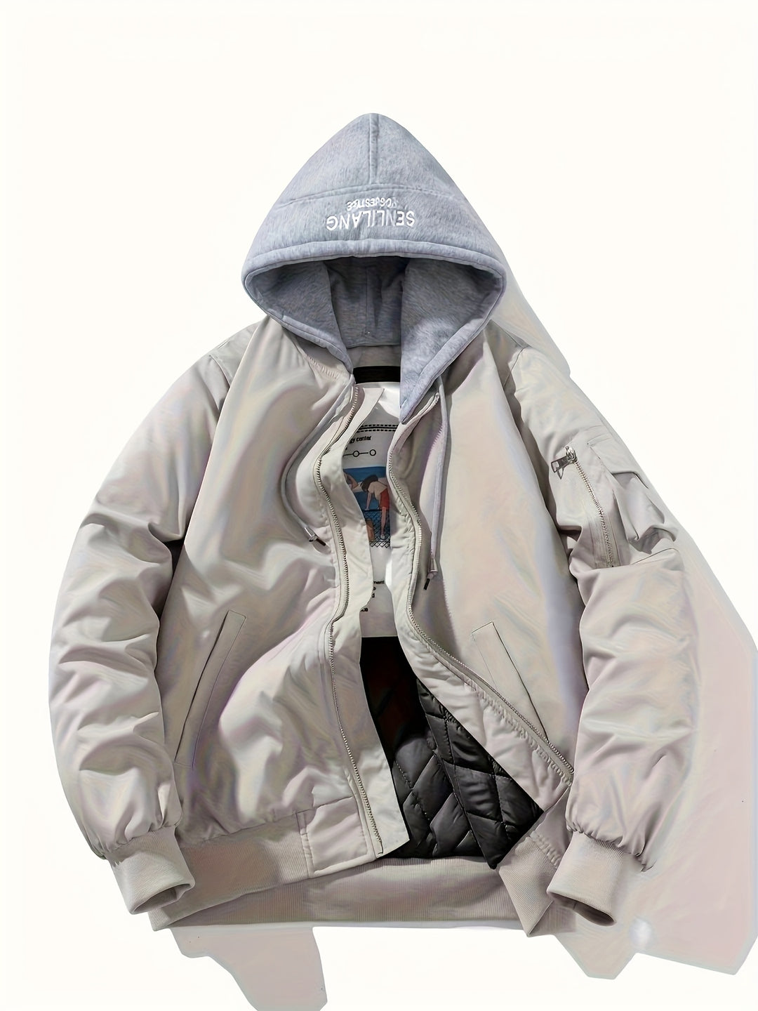 Men’s Jacket | Oversized | With Hood | Zip front-Jacob-Menswear
