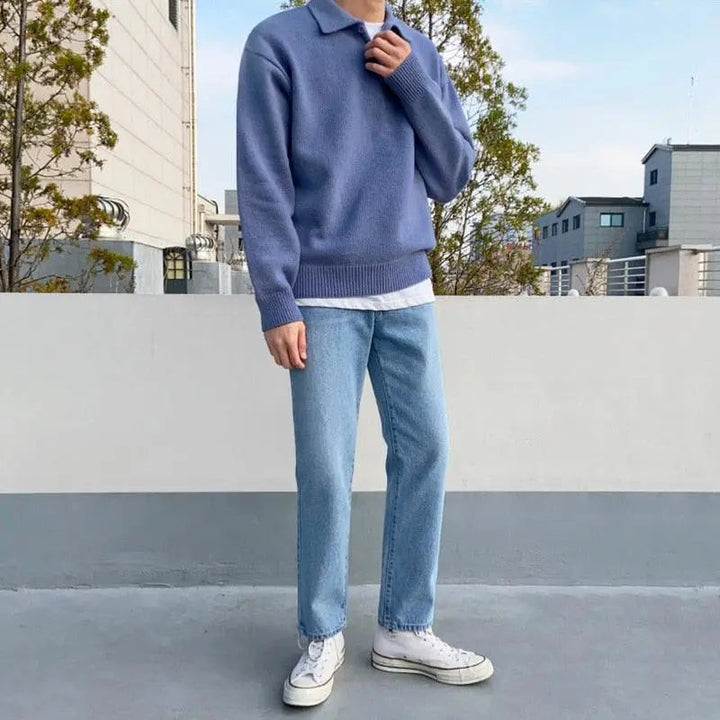Men’s Sweater | Collared | Casual | Spring-Jacob-Menswear