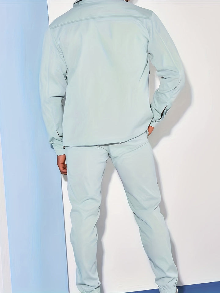 Men's Blazer & Chino Set - Modern Casual Tailoring
