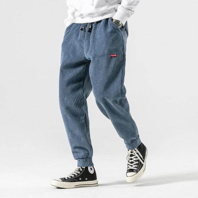 Men's Corduroy Cargo Pants - Relaxed Fit Classic