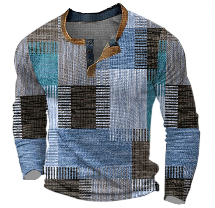 Men's Crew Neck Sweater - Classic Comfort Knit - Blue