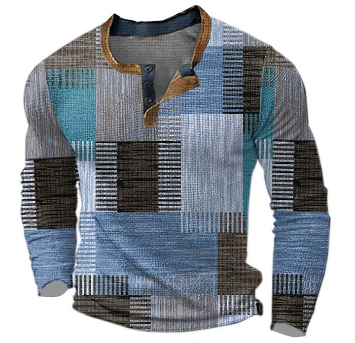 Men's Crew Neck Sweater - Classic Comfort Knit - Blue
