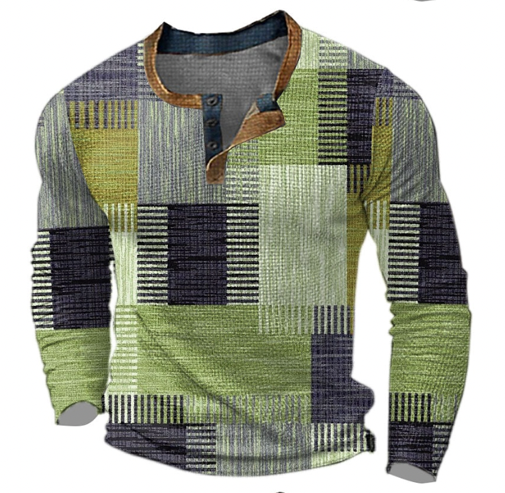 Men's Crew Neck Sweater - Classic Comfort Knit - Green