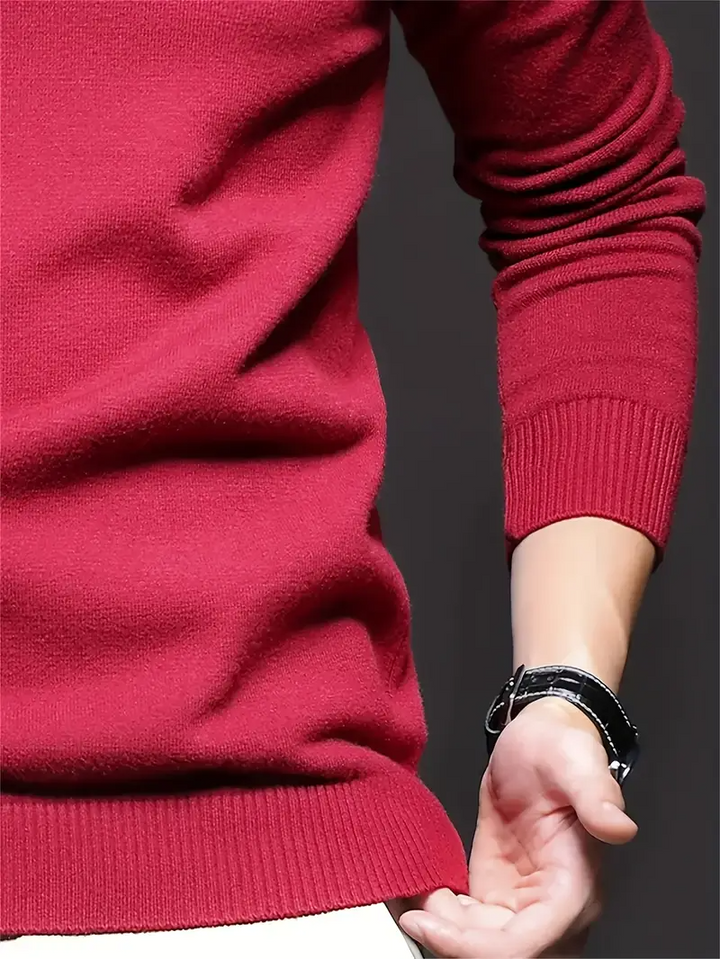 Men's Crew Neck Sweater - Modern Fit Knit
