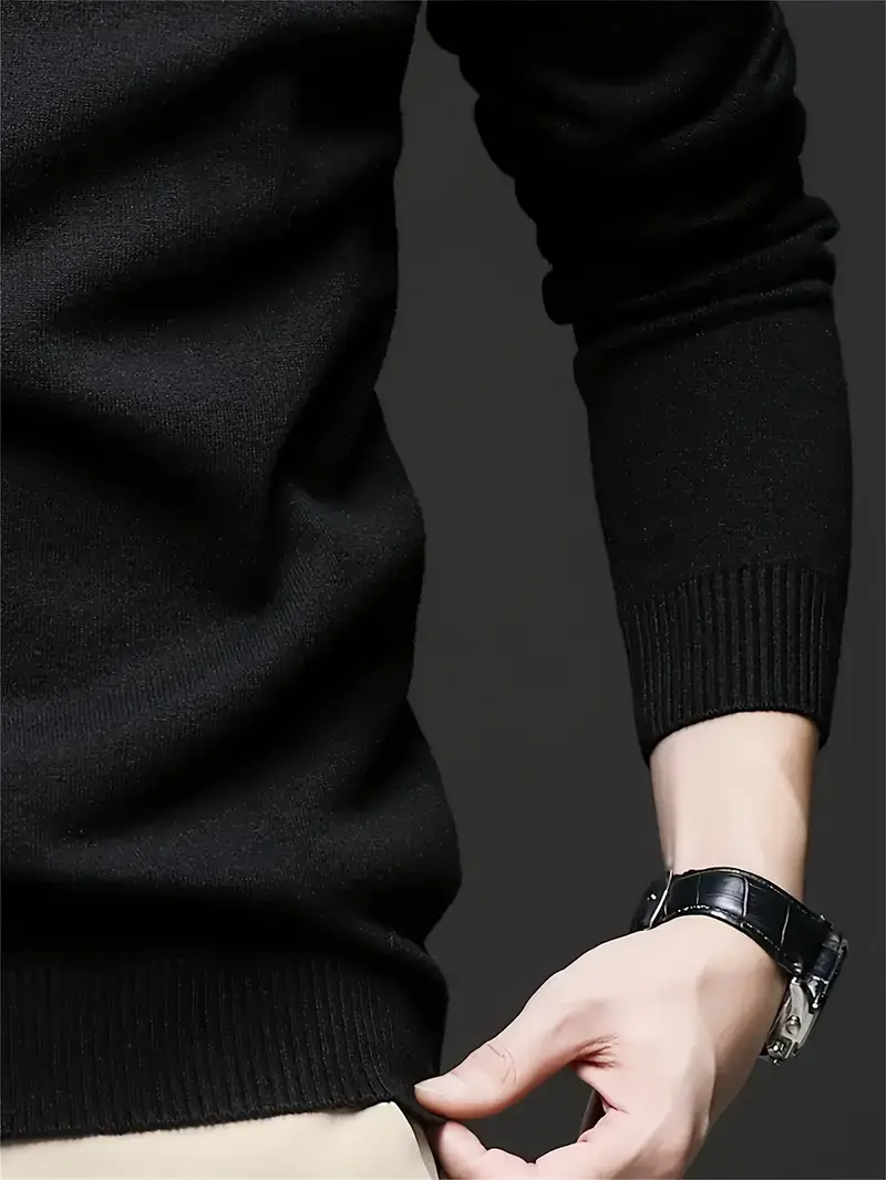Men's Crew Neck Sweater - Modern Fit Knit