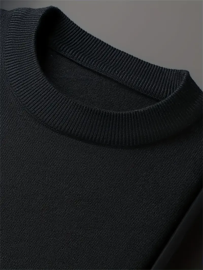 Men's Crew Neck Sweater - Modern Fit Knit