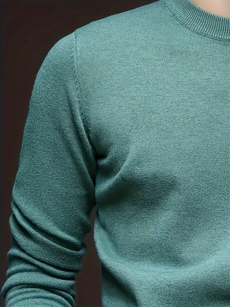 Men's Crew Neck Sweater - Modern Fit Knit