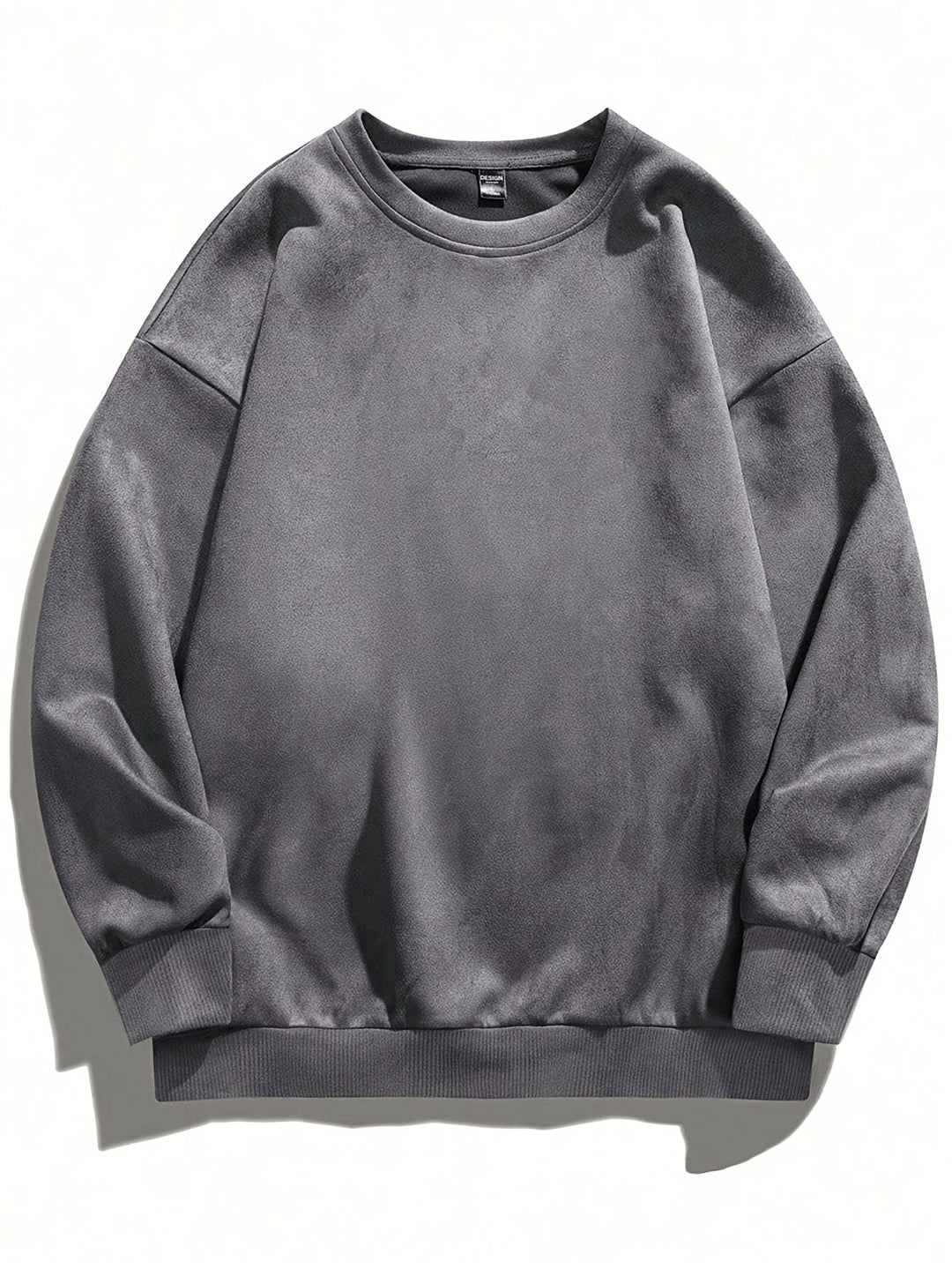 Men's Fleece Sweatshirt - Casual Crew Neck