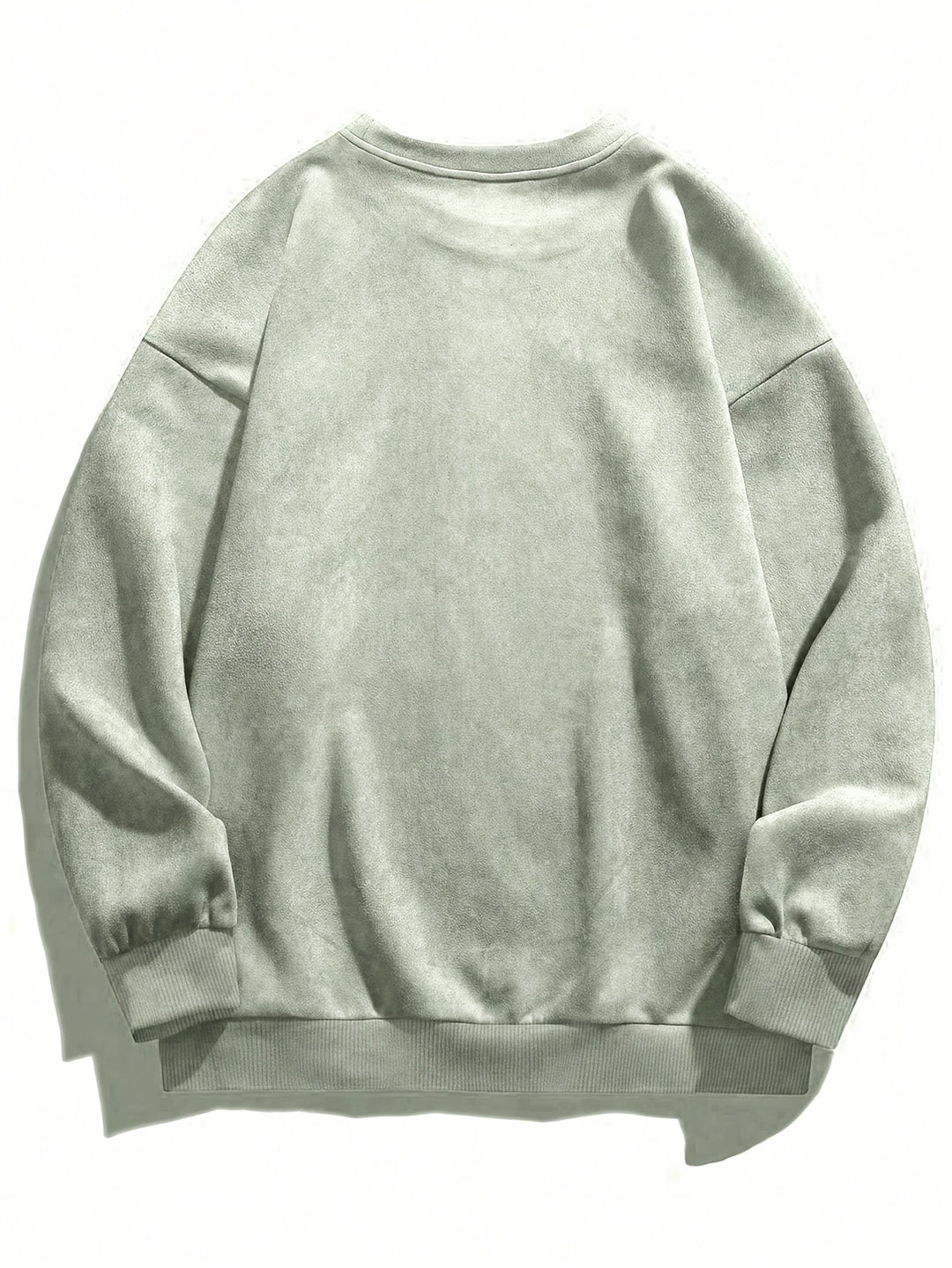 Men's Fleece Sweatshirt - Casual Crew Neck