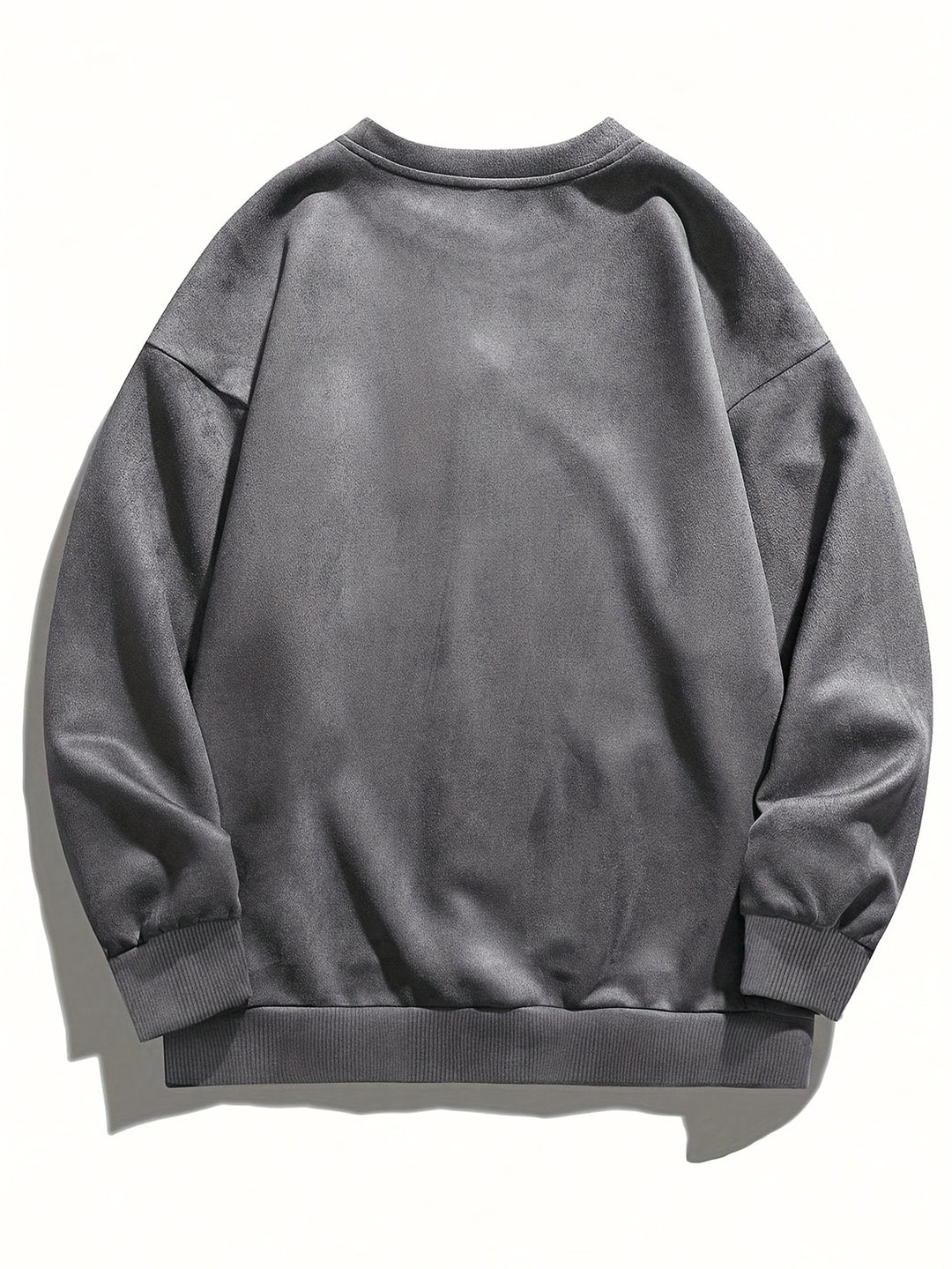 Men's Fleece Sweatshirt - Casual Crew Neck