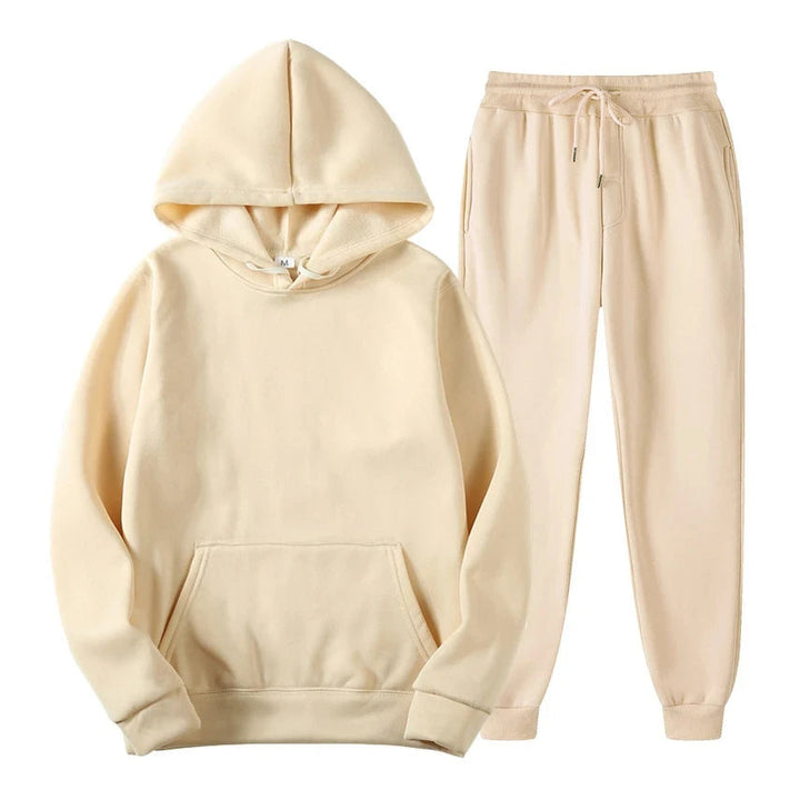 Men's Jogging Set - Comfortable Modern Fit - Beige