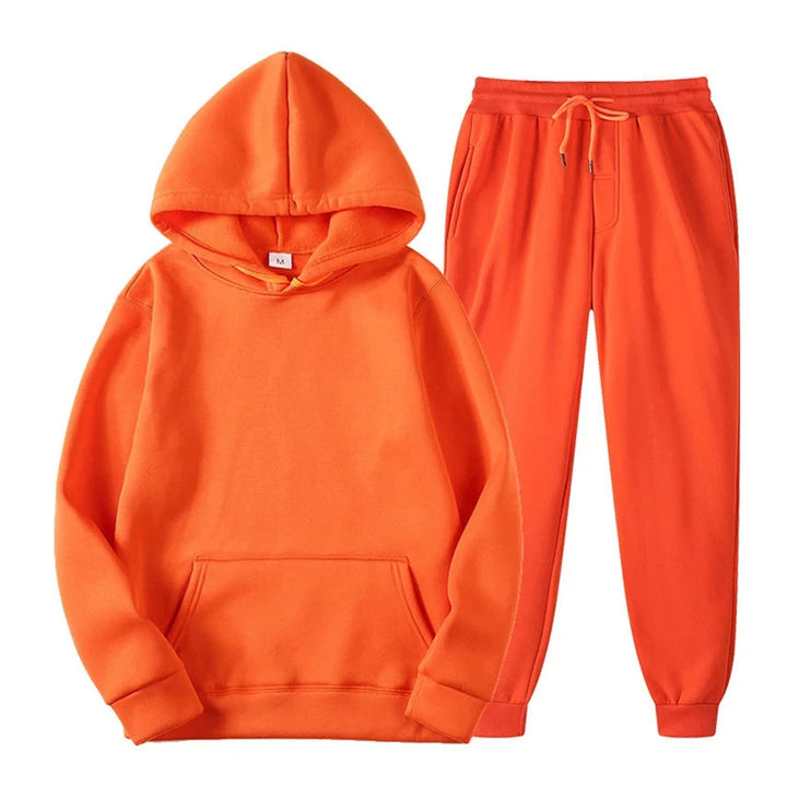 Men's Jogging Set - Comfortable Modern Fit - Orange