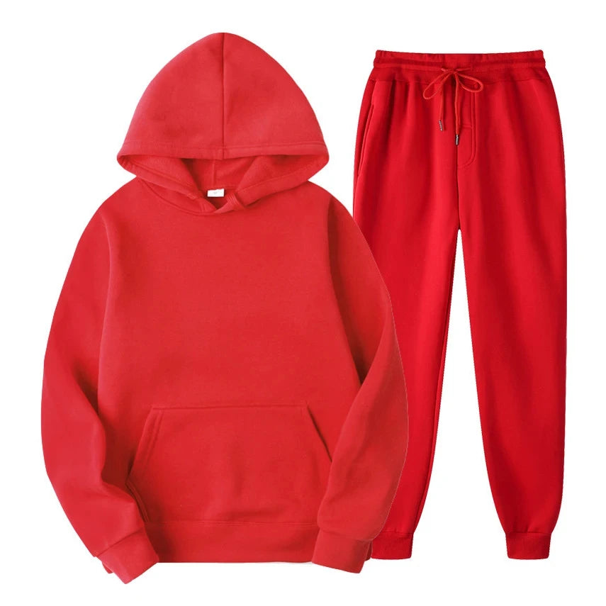 Men's Jogging Set - Comfortable Modern Fit - Red