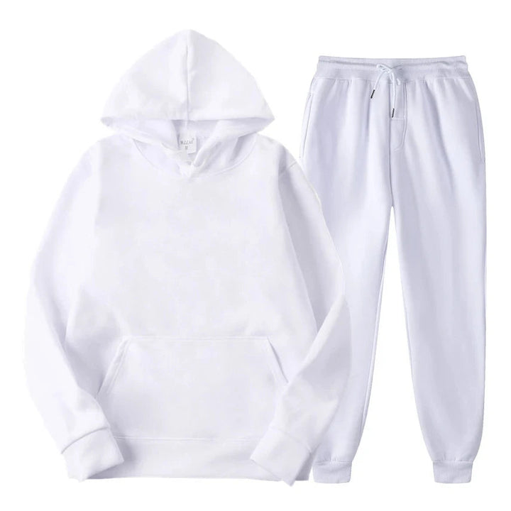 Men's Jogging Set - Comfortable Modern Fit - White