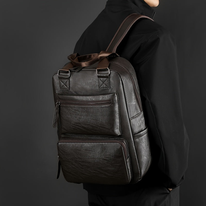Men's Laptop Backpack - Large Capacity with Multiple Compartments