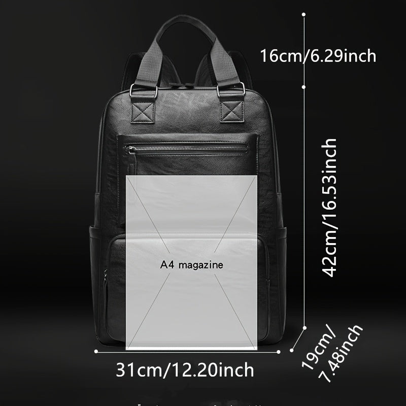 Men's Laptop Backpack - Large Capacity with Multiple Compartments