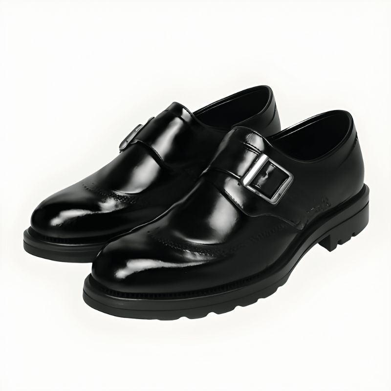 Men's Monk Strap Dress Shoes - Double Buckle Formal