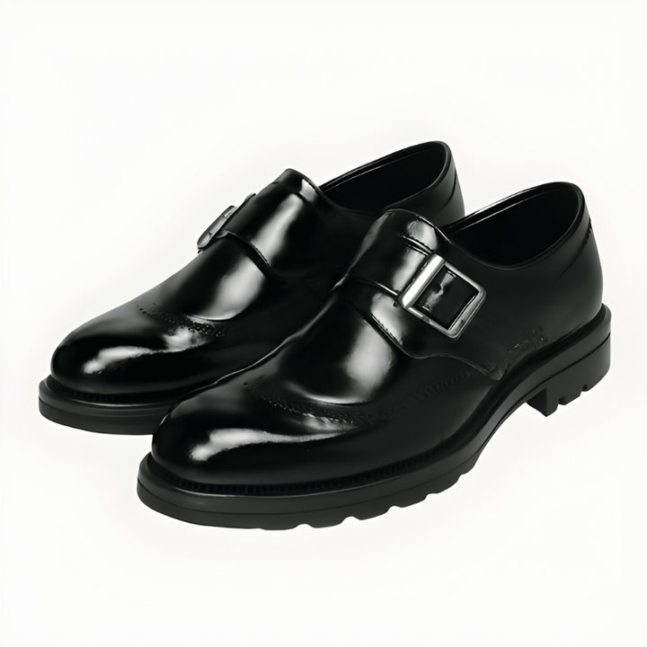 Men's Monk Strap Dress Shoes - Double Buckle Formal