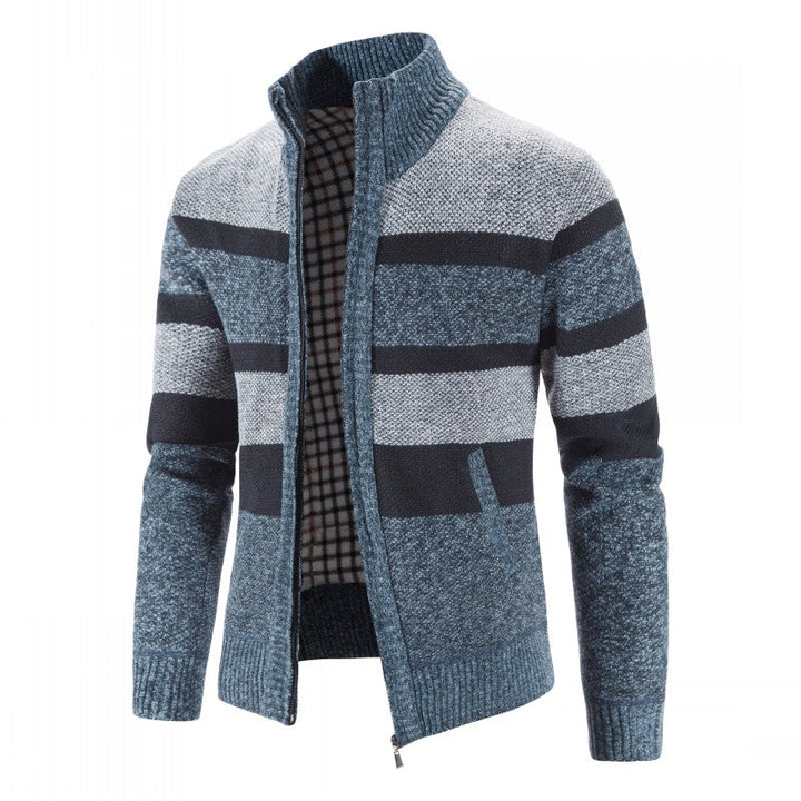 Men's Open Front Cardigan Sweater - Casual Knit Vest - Navy