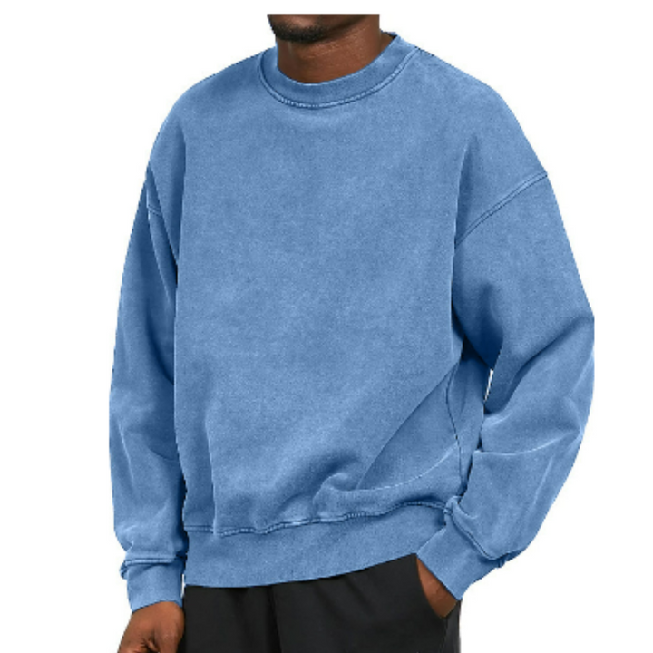 Men's Oversized Crew Neck Sweater - Casual Style-Jacob-Menswear