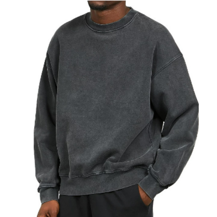 Men's Oversized Crew Neck Sweater - Casual Style-Jacob-Menswear