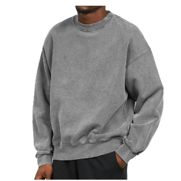 Men's Oversized Crew Neck Sweater - Casual Style-Jacob-Menswear