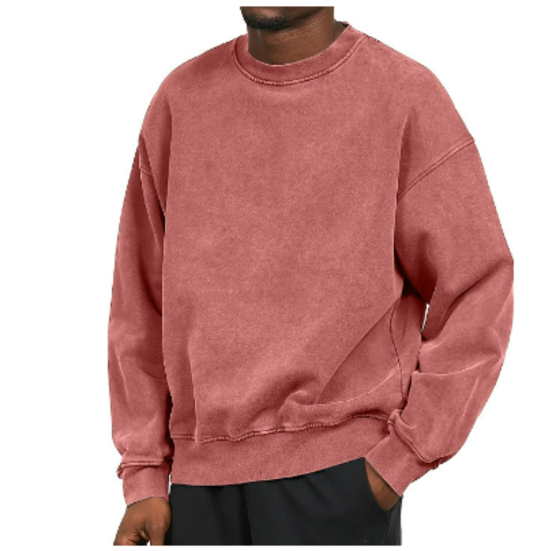Men's Oversized Crew Neck Sweater - Casual Style-Jacob-Menswear