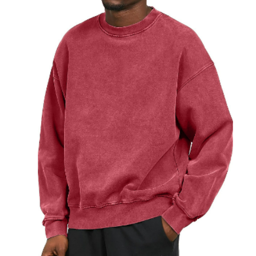 Men's Oversized Crew Neck Sweater - Casual Style-Jacob-Menswear
