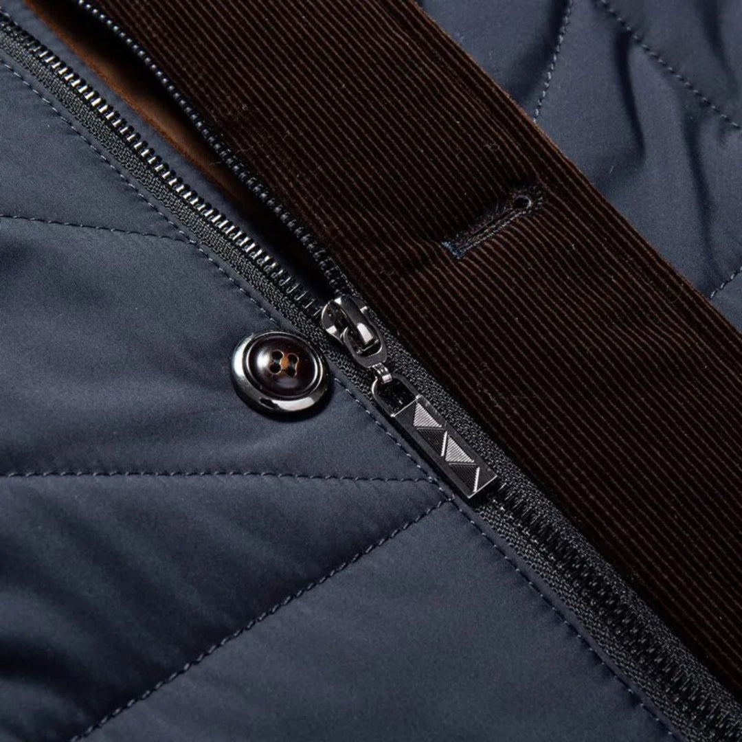 Men's Quilted Winter Jacket - Warm & Functional