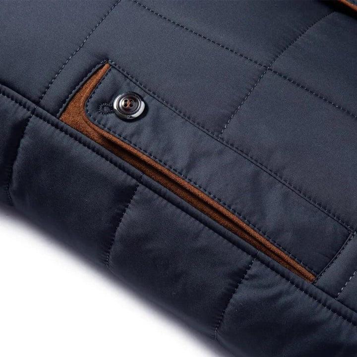 Men's Quilted Winter Jacket - Warm & Functional
