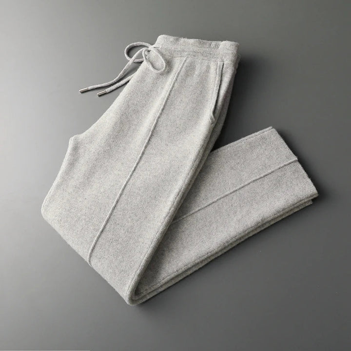Men's Relaxed Lounge Pants - Soft Comfort Fit - Light Grey