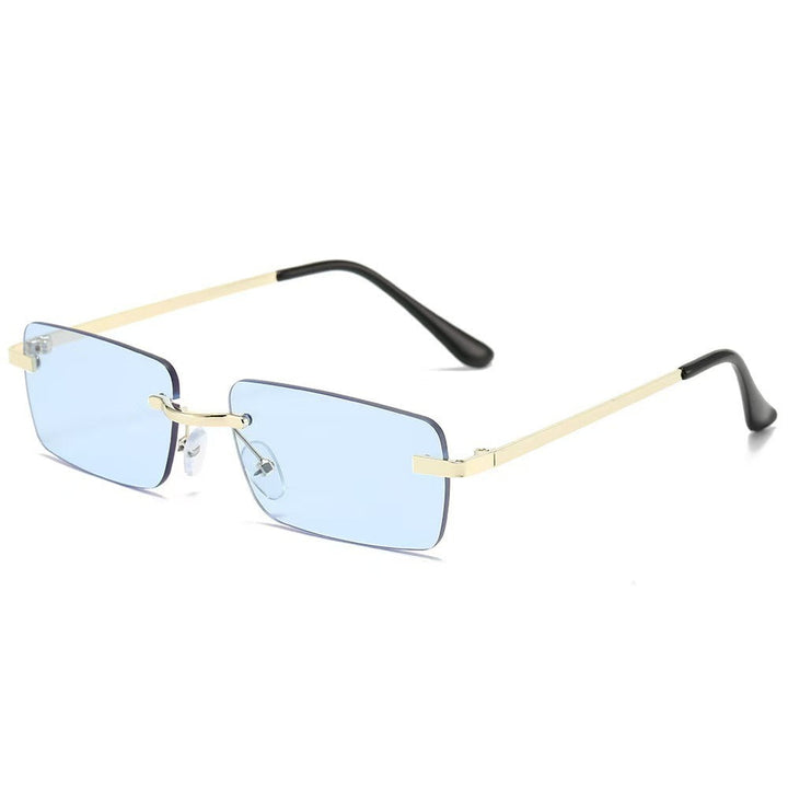 Men's Rimless Sunglasses - Minimalist Rectangle Style-Jacob-Menswear