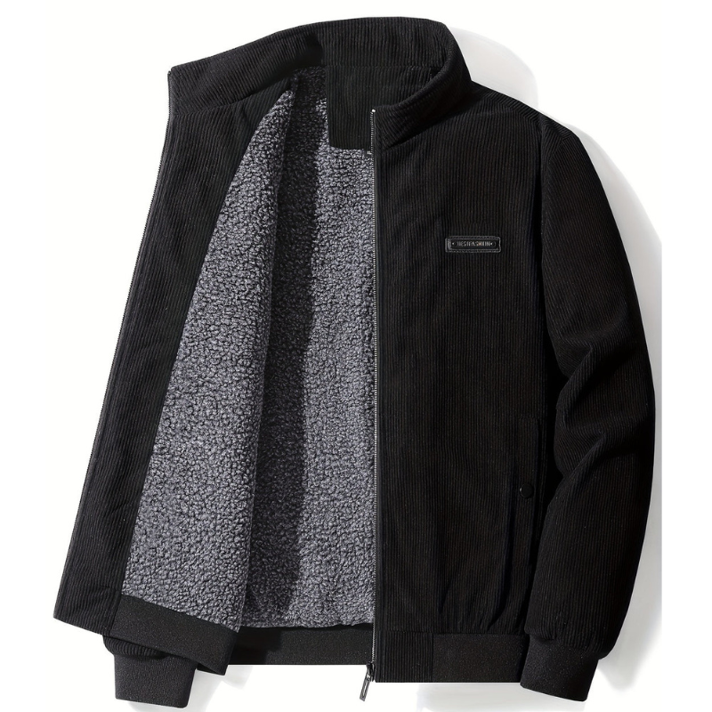 Men's Thick Winter Coat – Warm & Stylish - Black