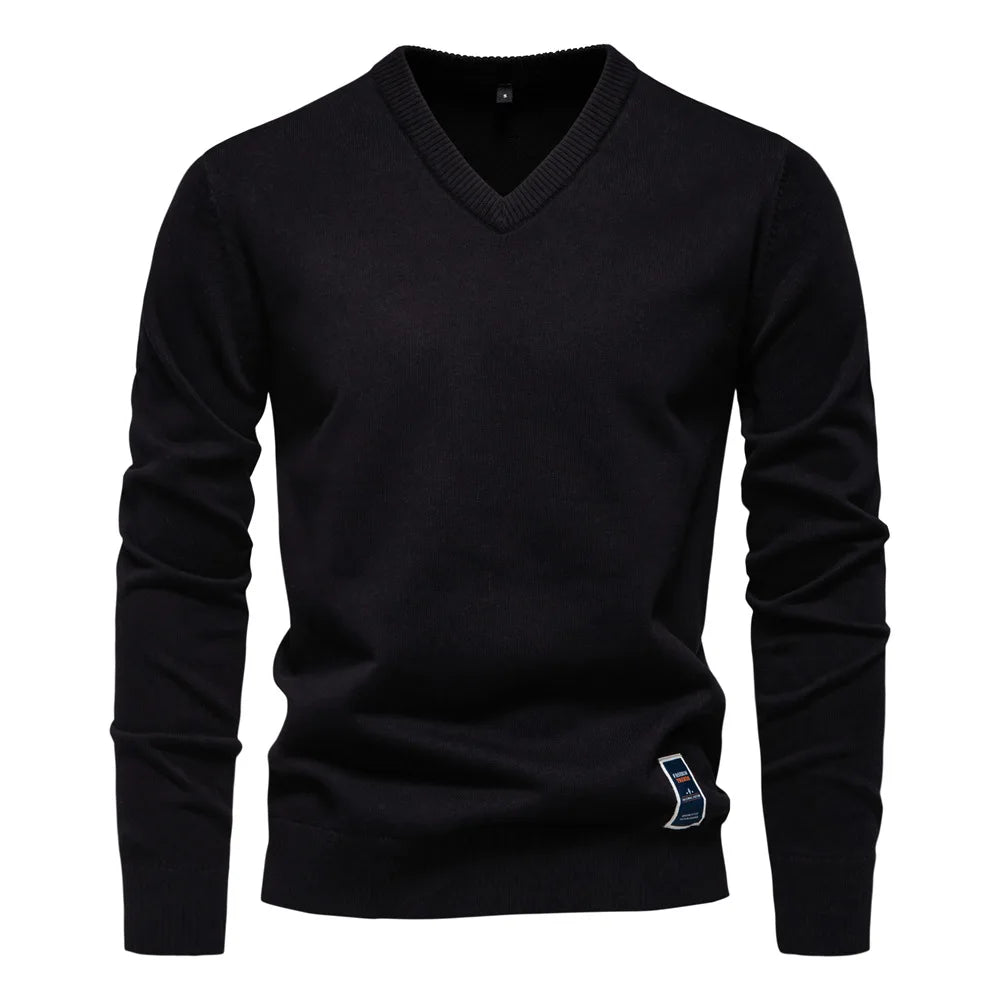 Men's V-Neck Sweater - Classic Style-Jacob-Menswear