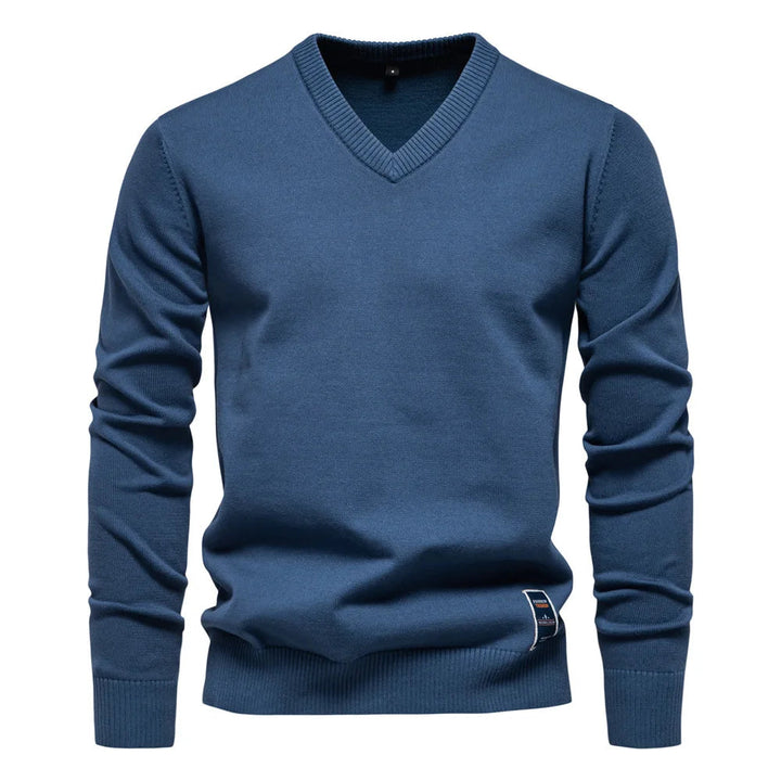 Men's V-Neck Sweater - Classic Style-Jacob-Menswear