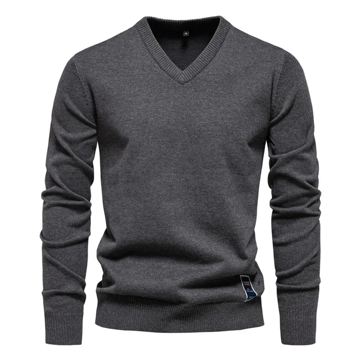 Men's V-Neck Sweater - Classic Style-Jacob-Menswear