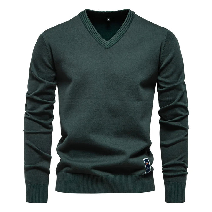 Men's V-Neck Sweater - Classic Style-Jacob-Menswear