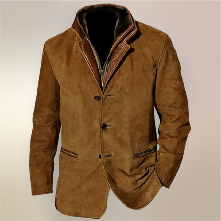 Men's Vintage Leather Jacket - Classic Timeless Style