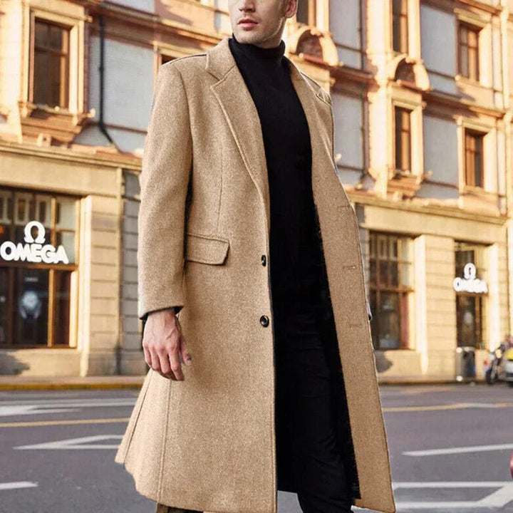 Men's Waterproof Winter Jacket - Slim Fit Warmth - Khaki