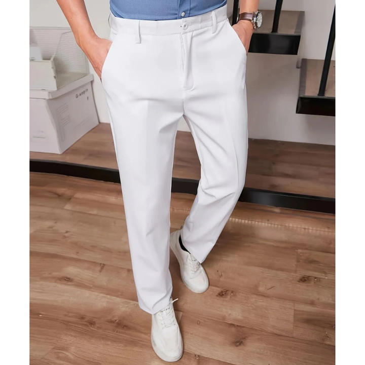 Men's Wide-Leg Trousers - Business Casual Fit